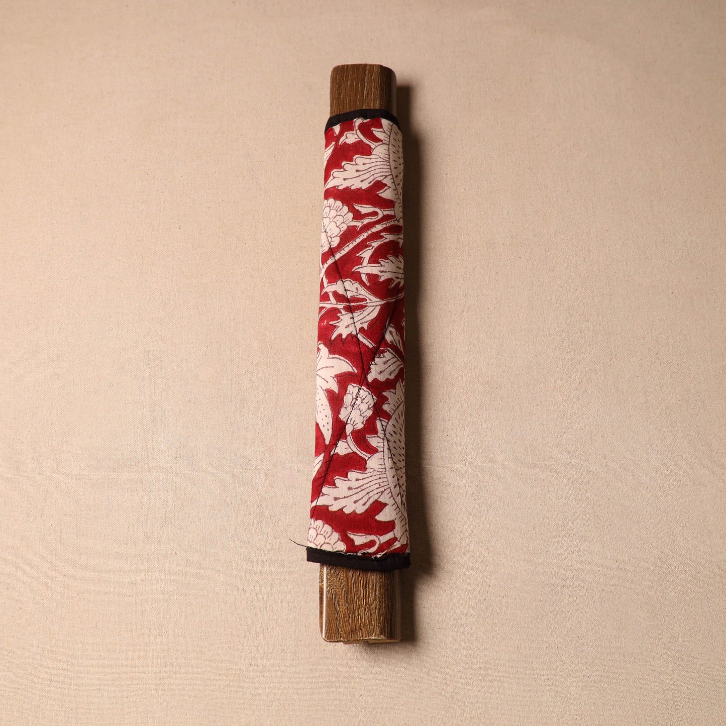 Buy Red Handmade Cotton Fridge Handle Cover
