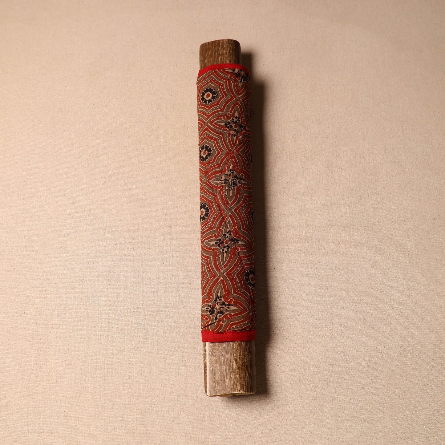 Red - handmade cotton fridge handle cover 51 - handcrafted