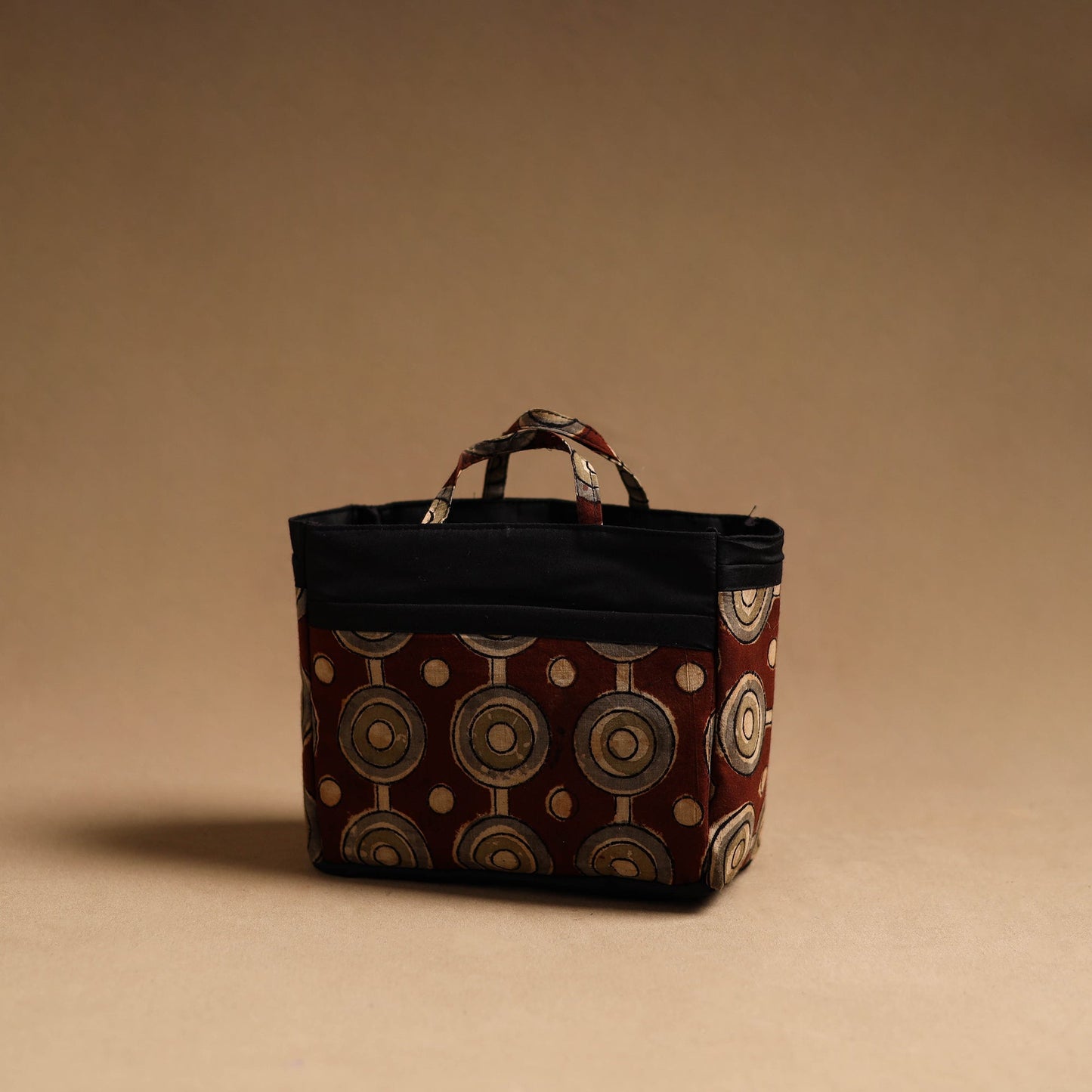 Red Handmade Cotton Multipurpose Cosmetic/Toiletry Bag