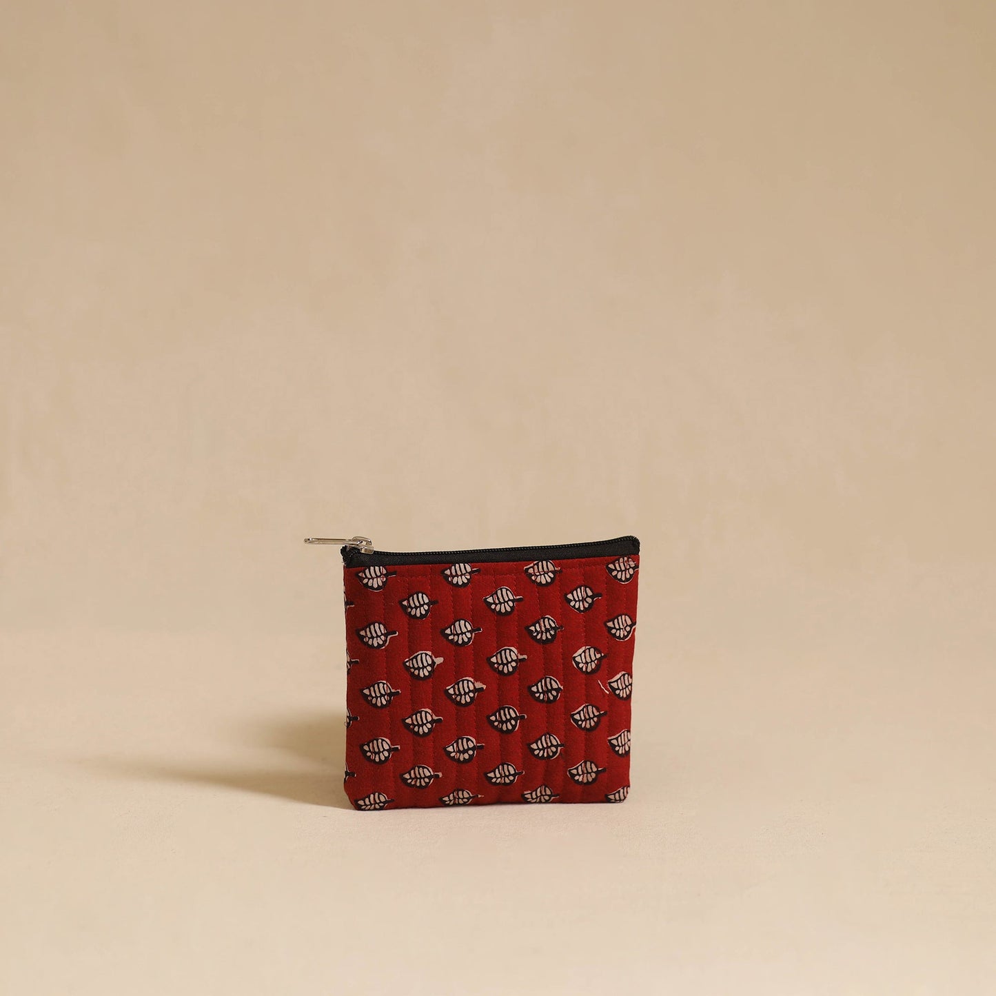 Buy Red Handmade Cotton Utility Pouch Set
