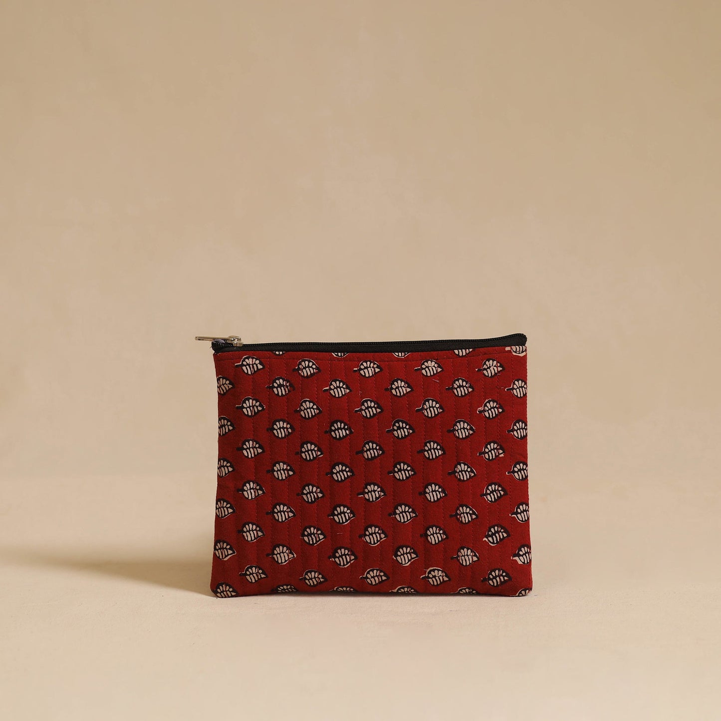 Buy Red Handmade Cotton Utility Pouch Set