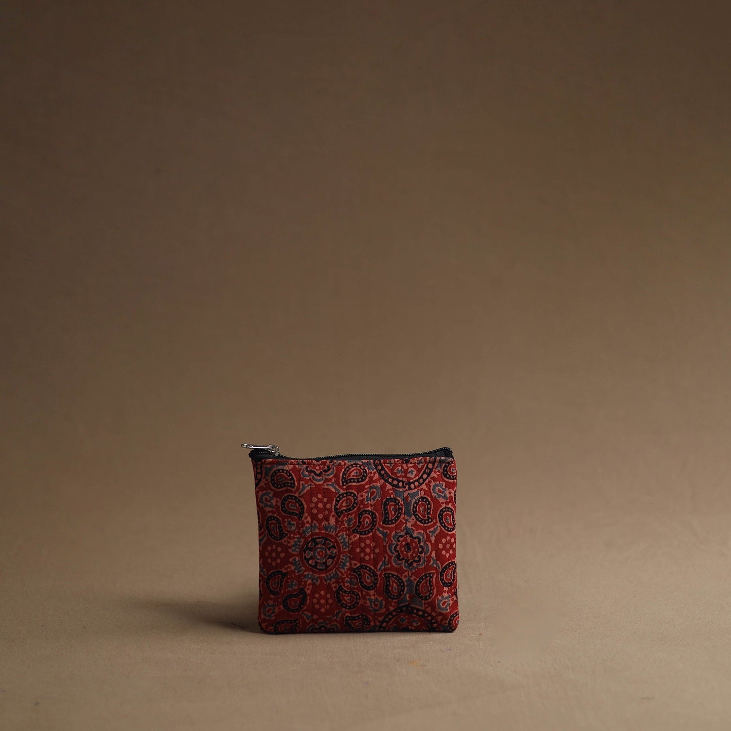 Red - handmade cotton multipurpose utility pouches (set
