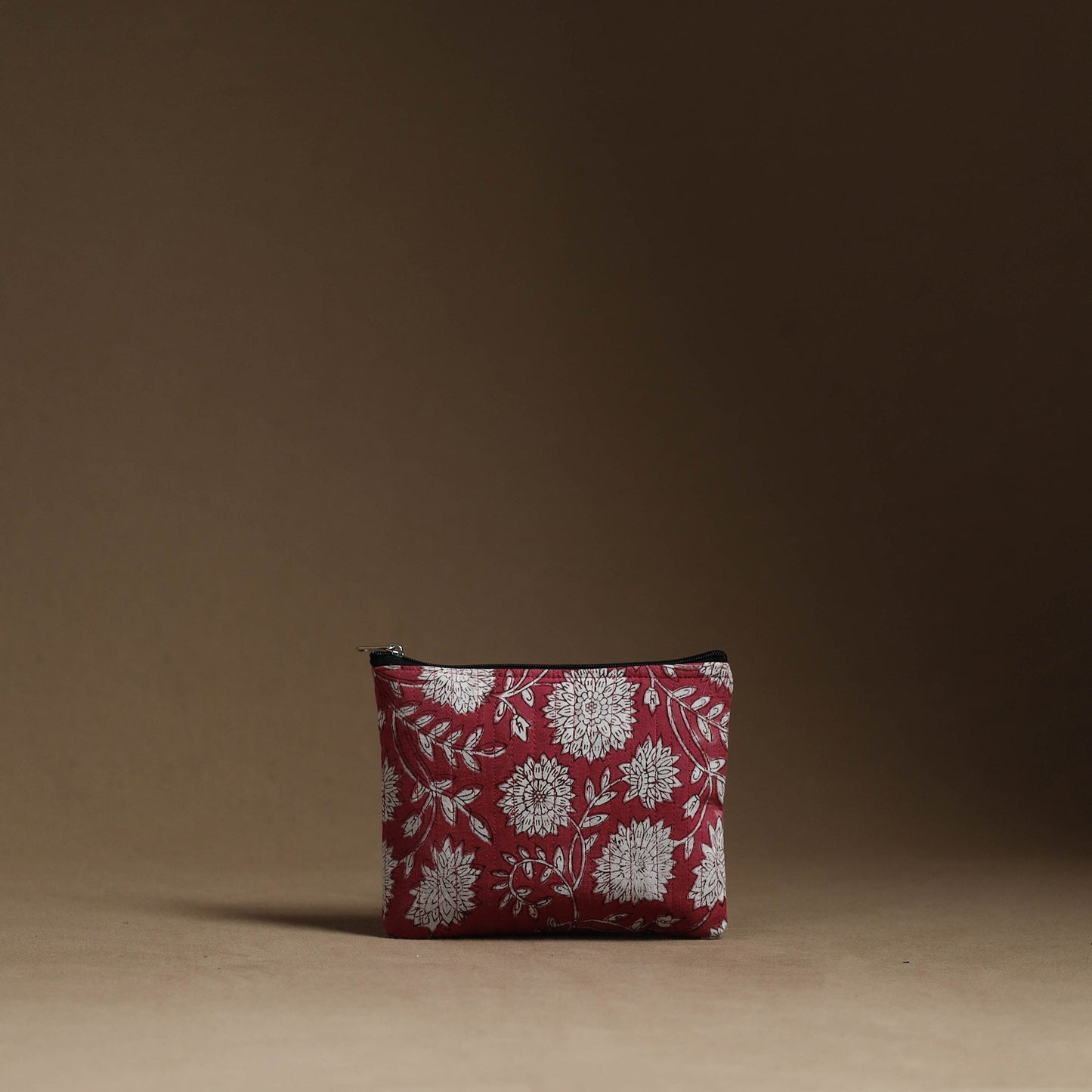 Red - handmade cotton multipurpose utility pouches (set