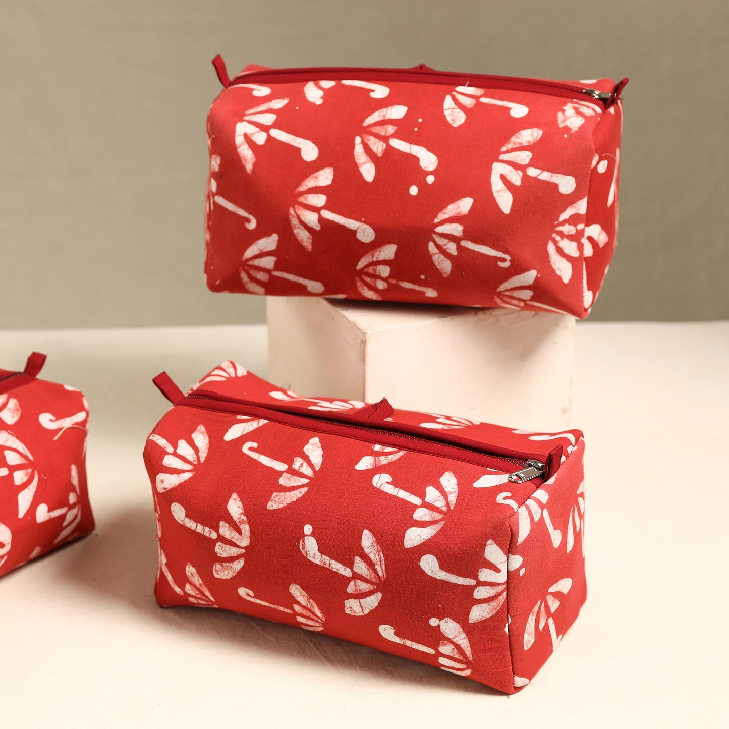 Handmade Cotton Toiletry Bags (Set of 3) 07