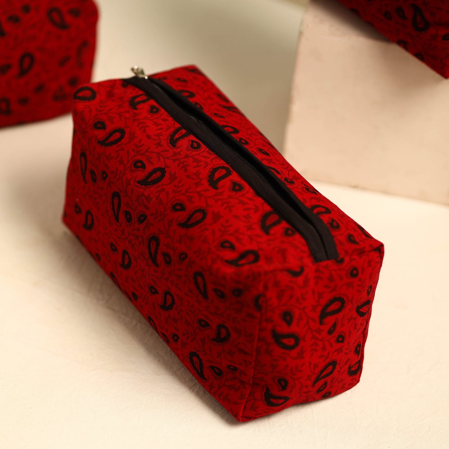Handmade Cotton Toiletry Bags (Set of 3)