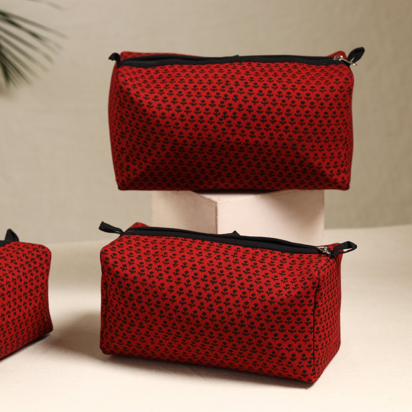 Handmade Cotton Toiletry Bags (Set of 3) 111