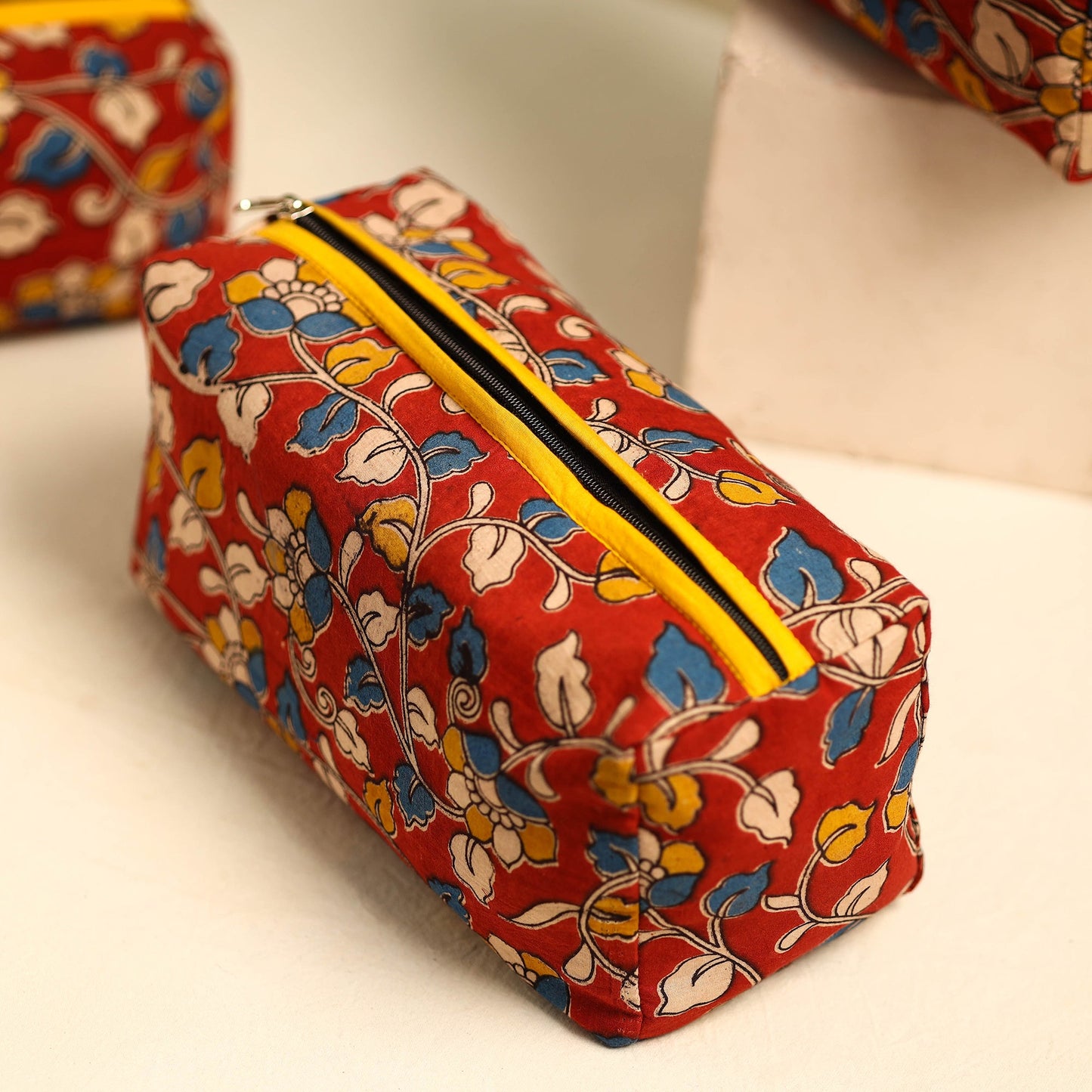 Handmade Cotton Toiletry Bags (Set of 3)