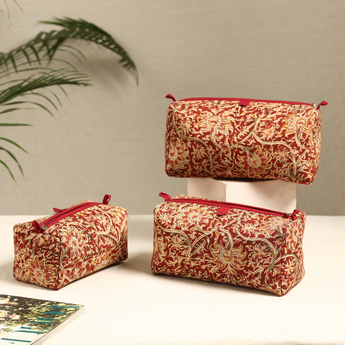 Handmade Cotton Toiletry Bags (Set of 3) 32