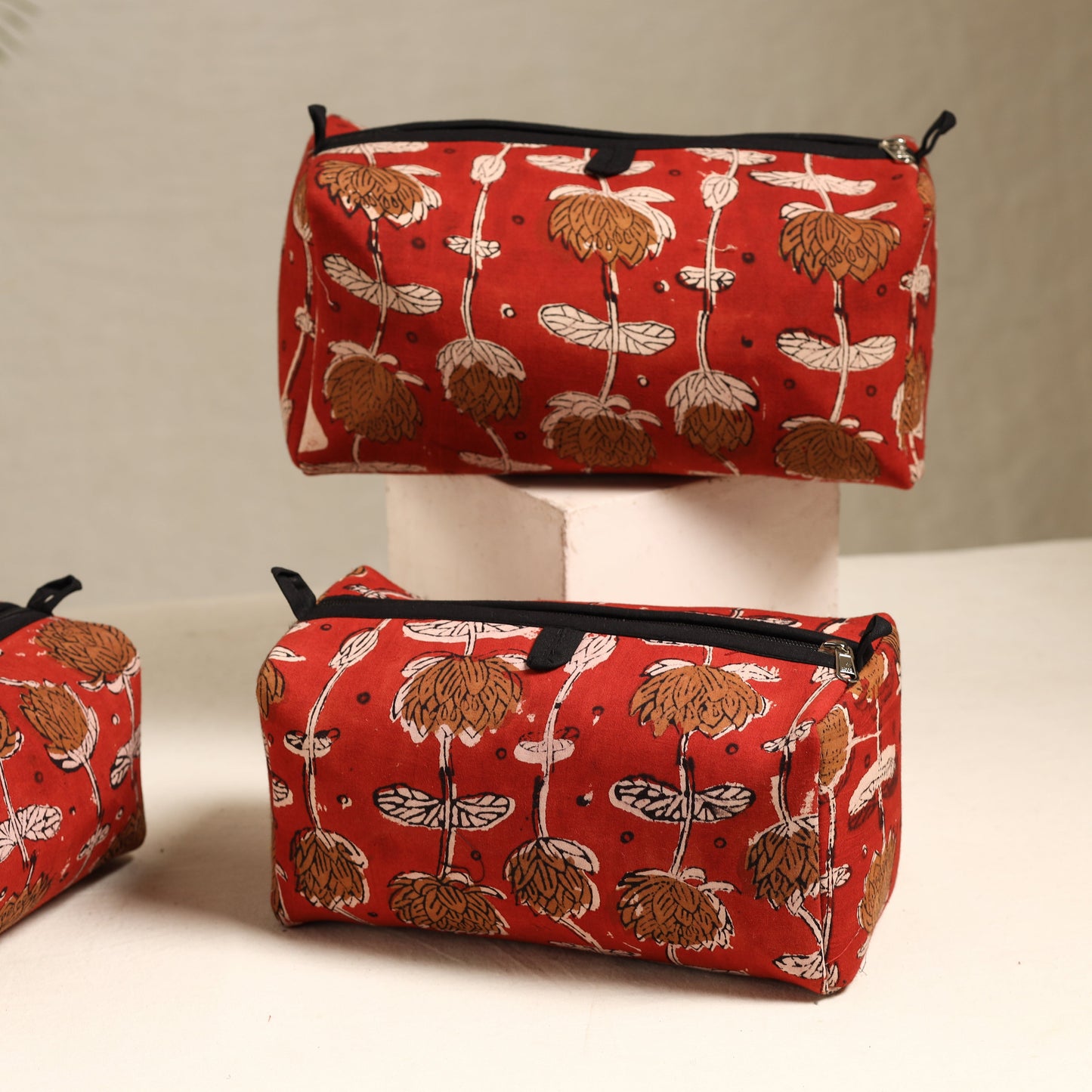 Handmade Cotton Toiletry Bags (Set of 3) 90