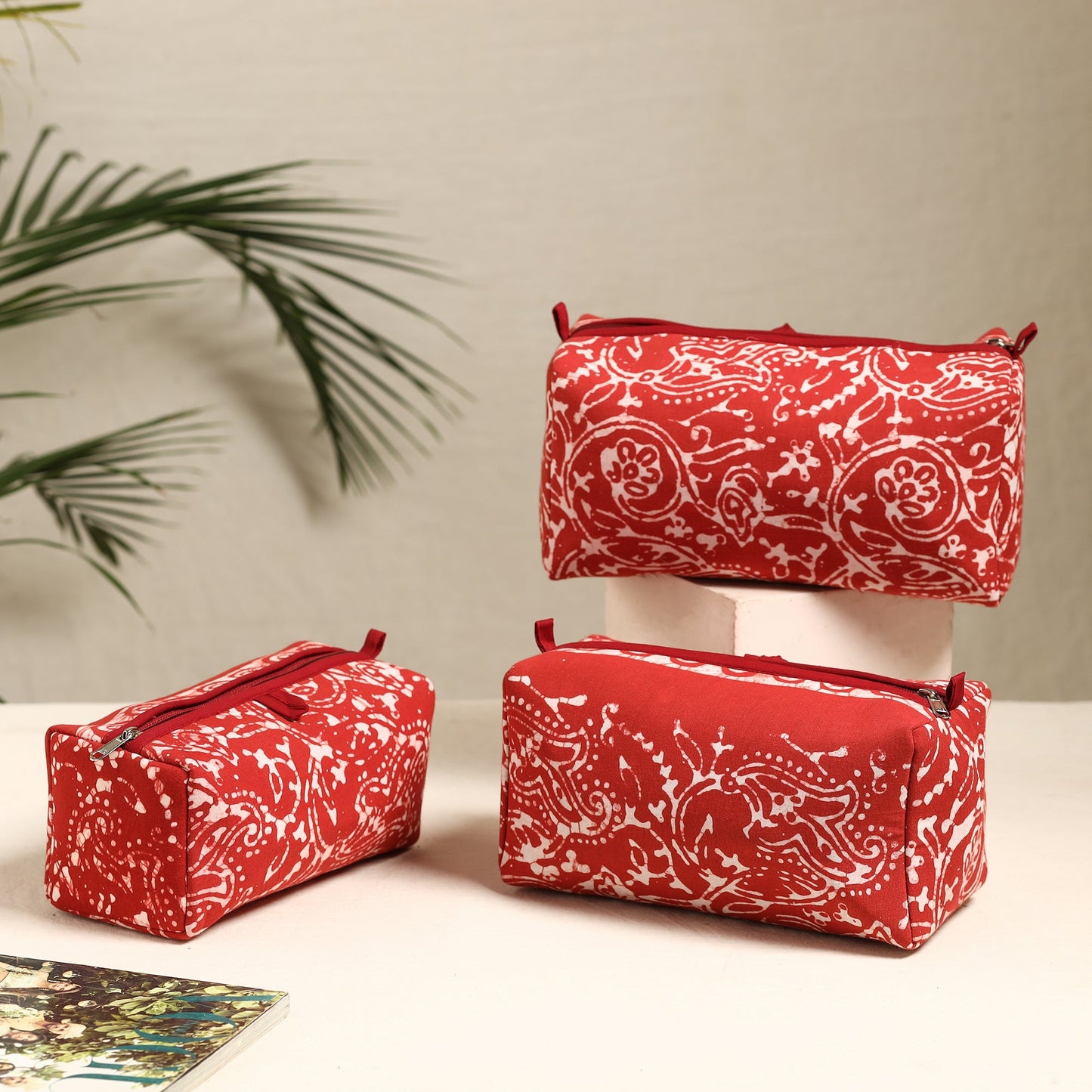 Handmade Cotton Toiletry Bags (Set of 3) 96