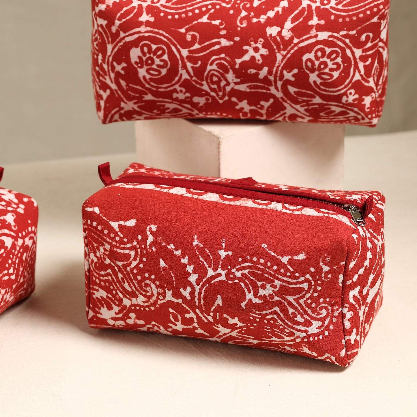 Handmade Cotton Toiletry Bags (Set of 3) 96