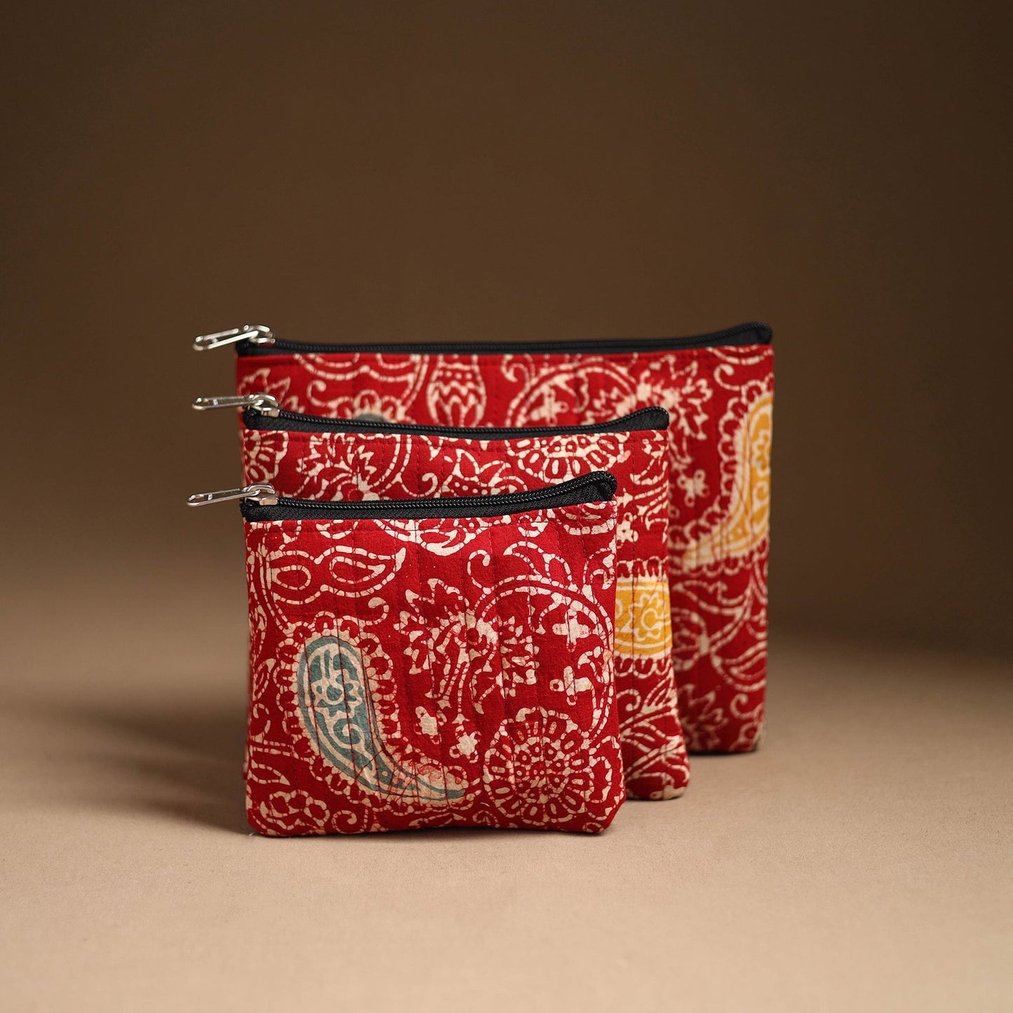 Handcrafted Multipurpose Cotton Utility Pouch Set