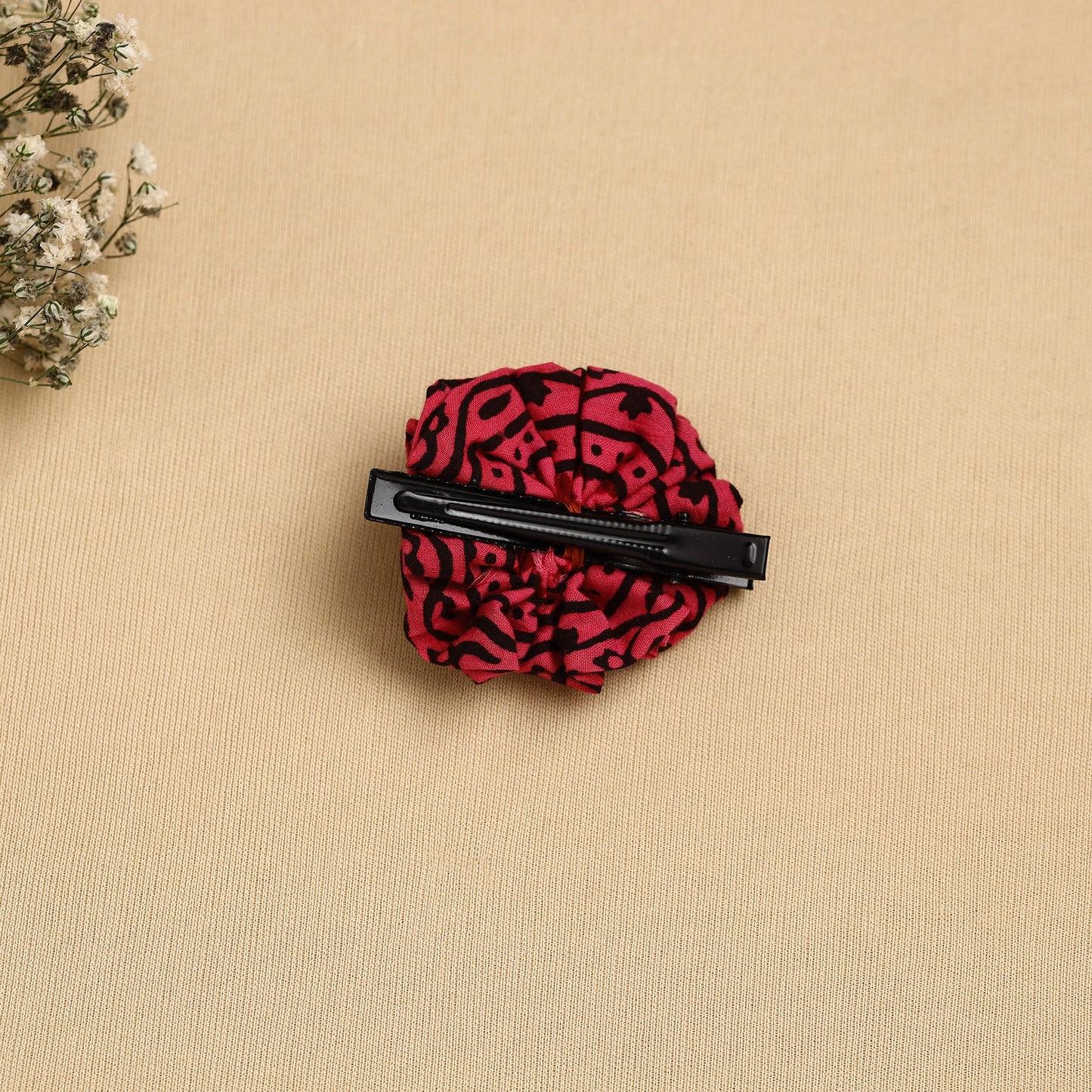 Handmade Fabric Flower Hair Clip Online in India