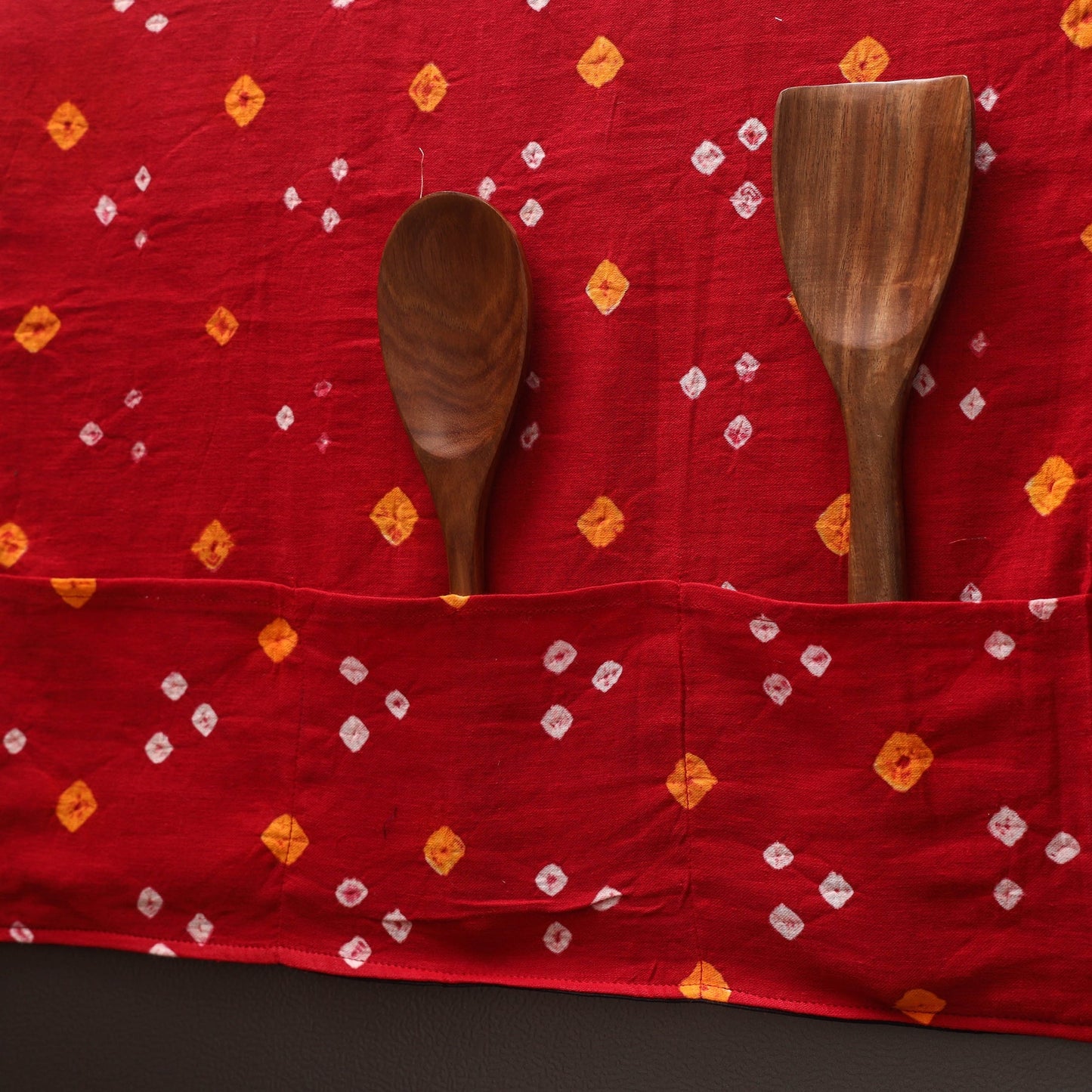Handmade fridge top cover with multiple pockets 68
