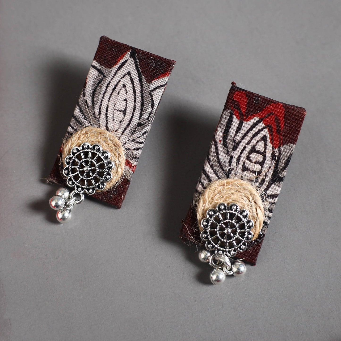 Handmade GS Jute Fabart Necklace Set