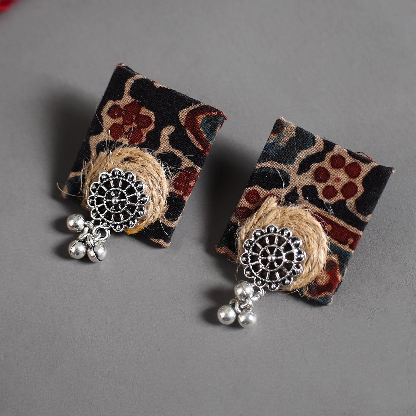 Handmade GS Jute Fabart Necklace Set