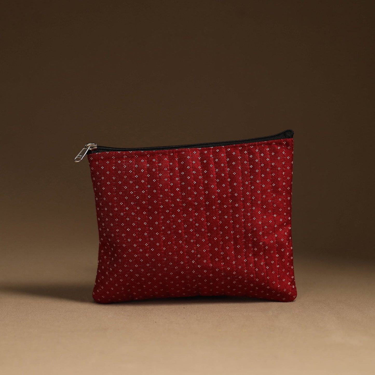 Handmade Mashru Silk Utility Pouch 31