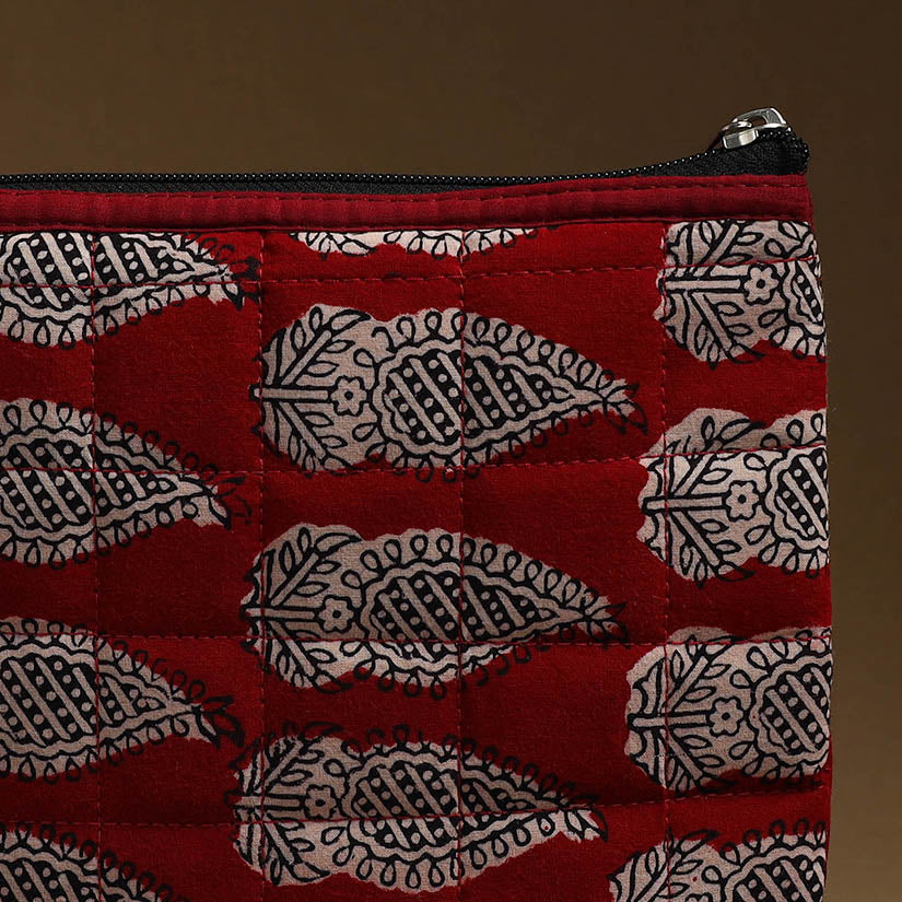 Handmade Quilted Cotton Utility Pouch for Essentials