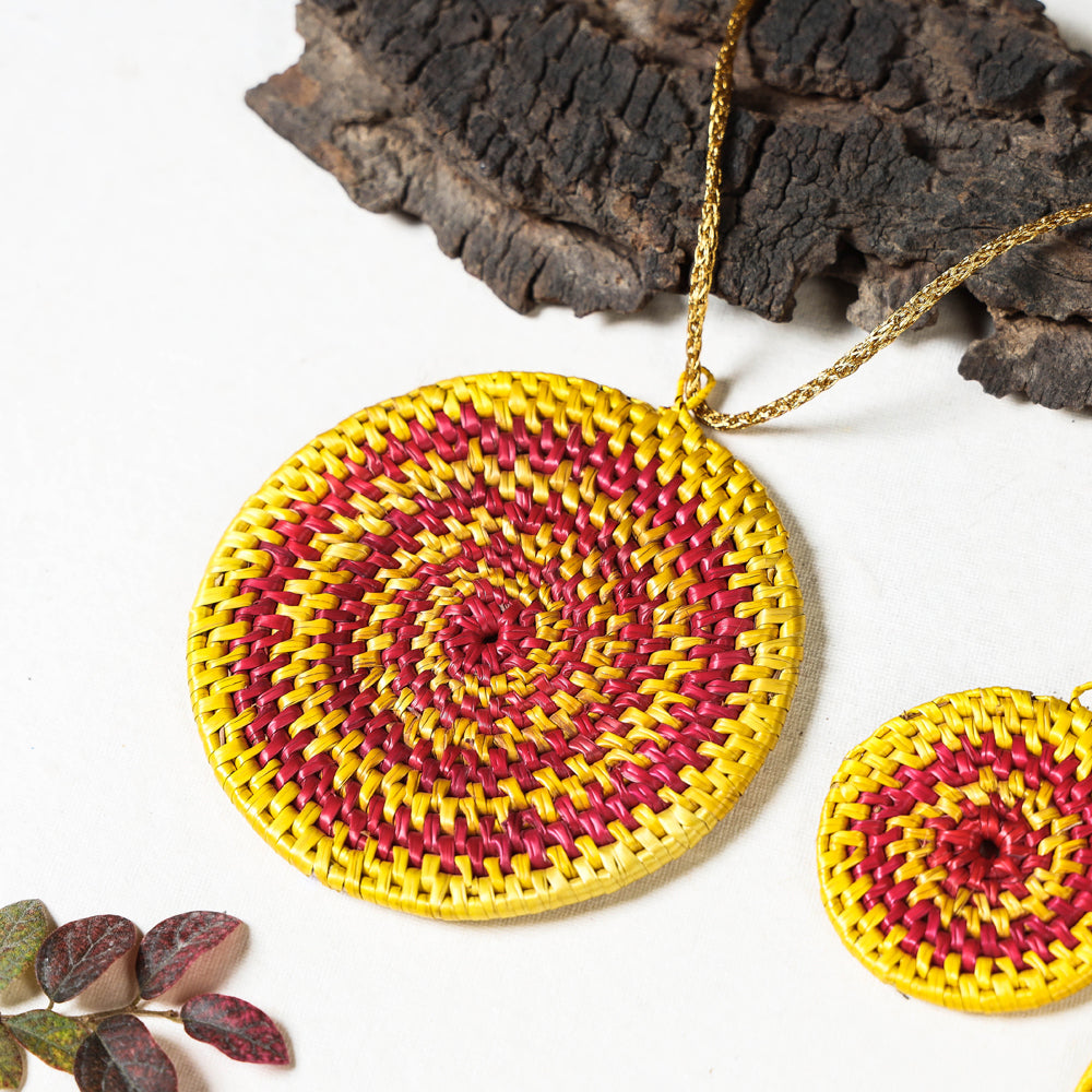 Handmade Sikki Grass Necklace Set