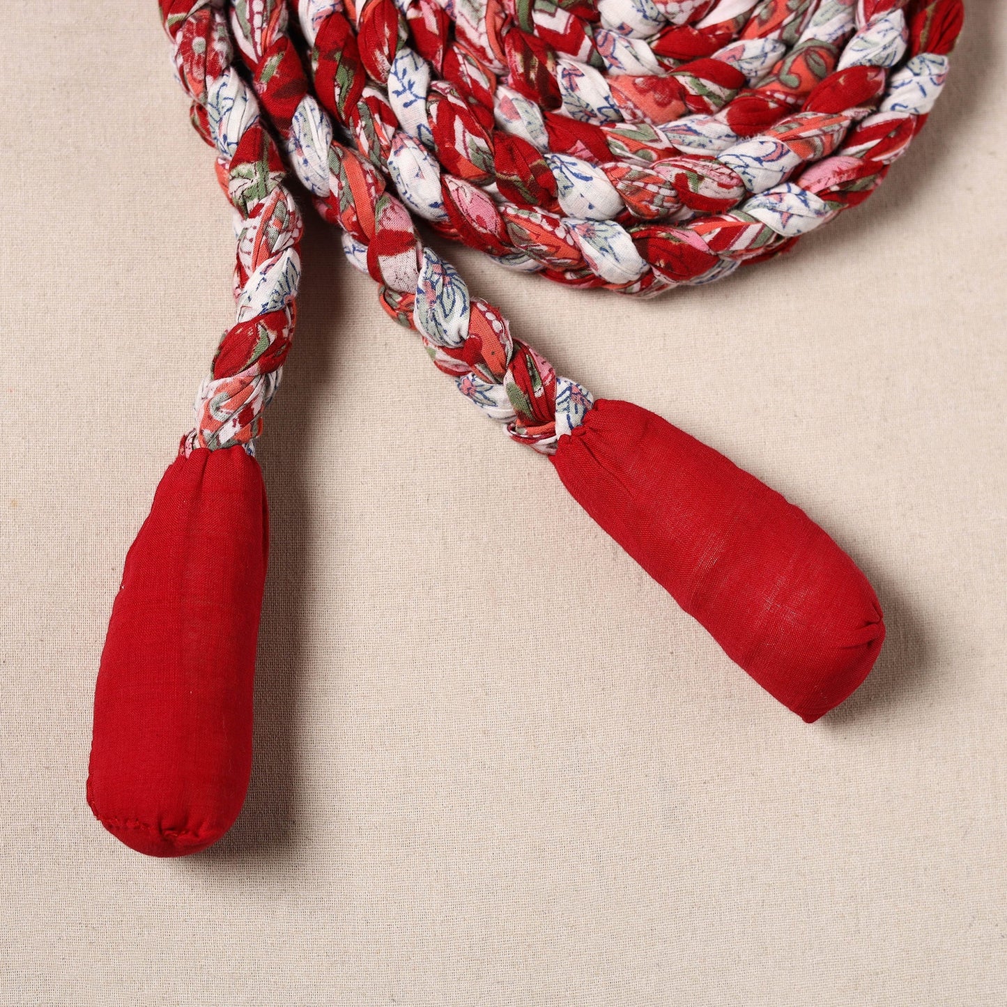 Handmade Upcycled Fabric Skipping Rope