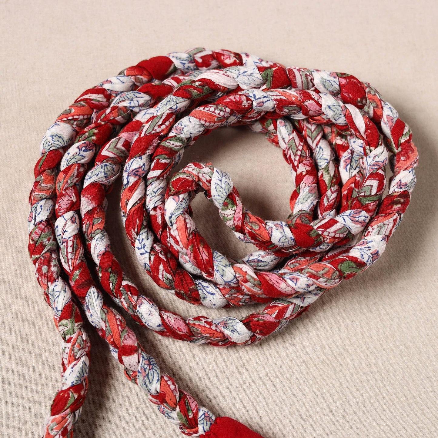 Handmade Upcycled Fabric Skipping Rope