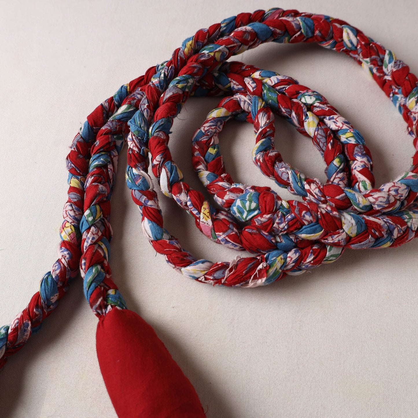 Handmade Upcycled Fabric Skipping Rope 20