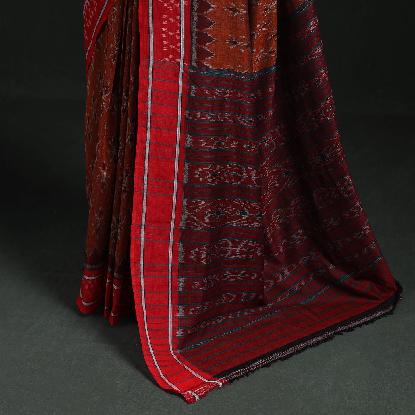 Ikat handloom cotton sambalpuri saree 62 - handcrafted