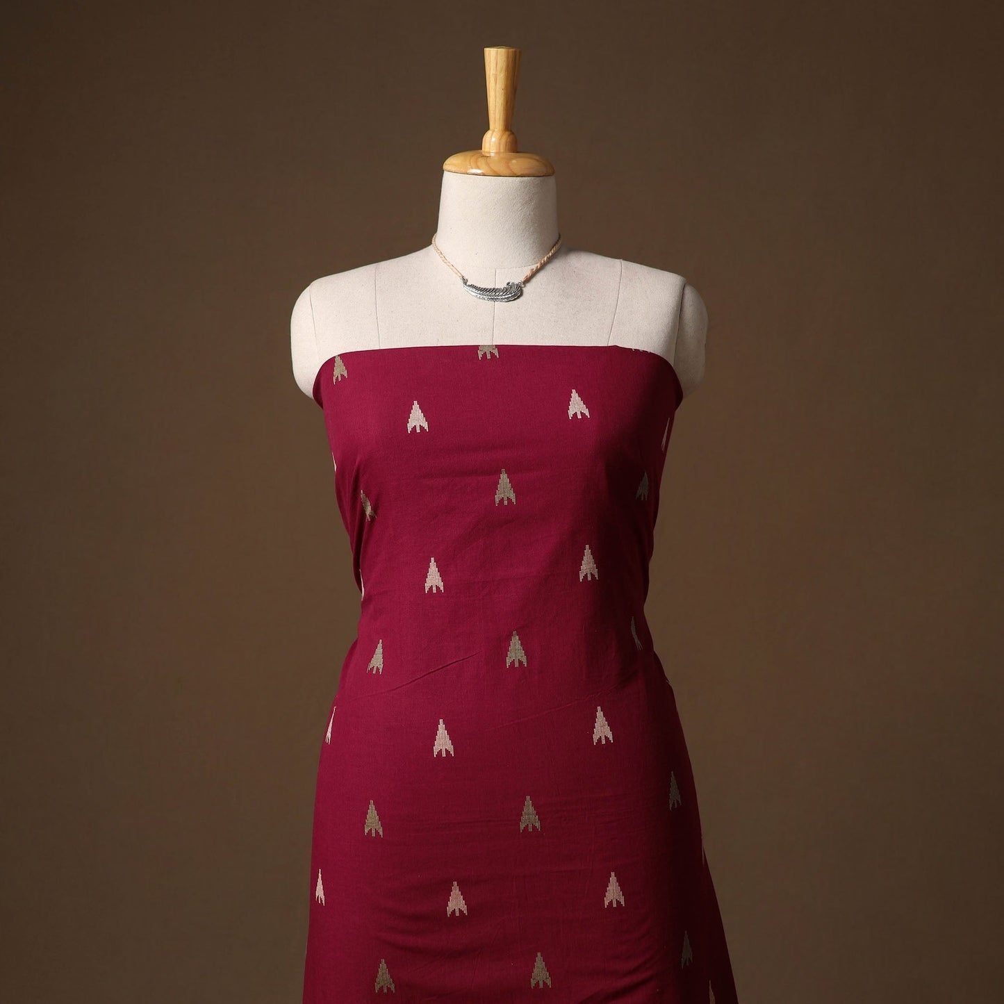 Jacquard cotton 2pc unstitched dress material