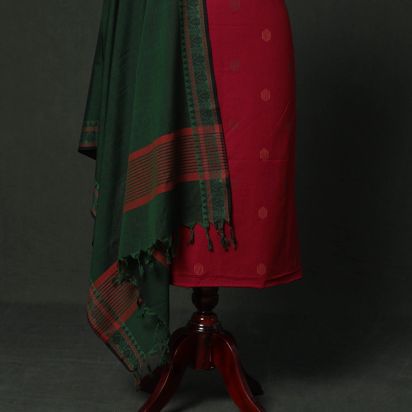 Jacquard cotton 2pc unstitched dress material