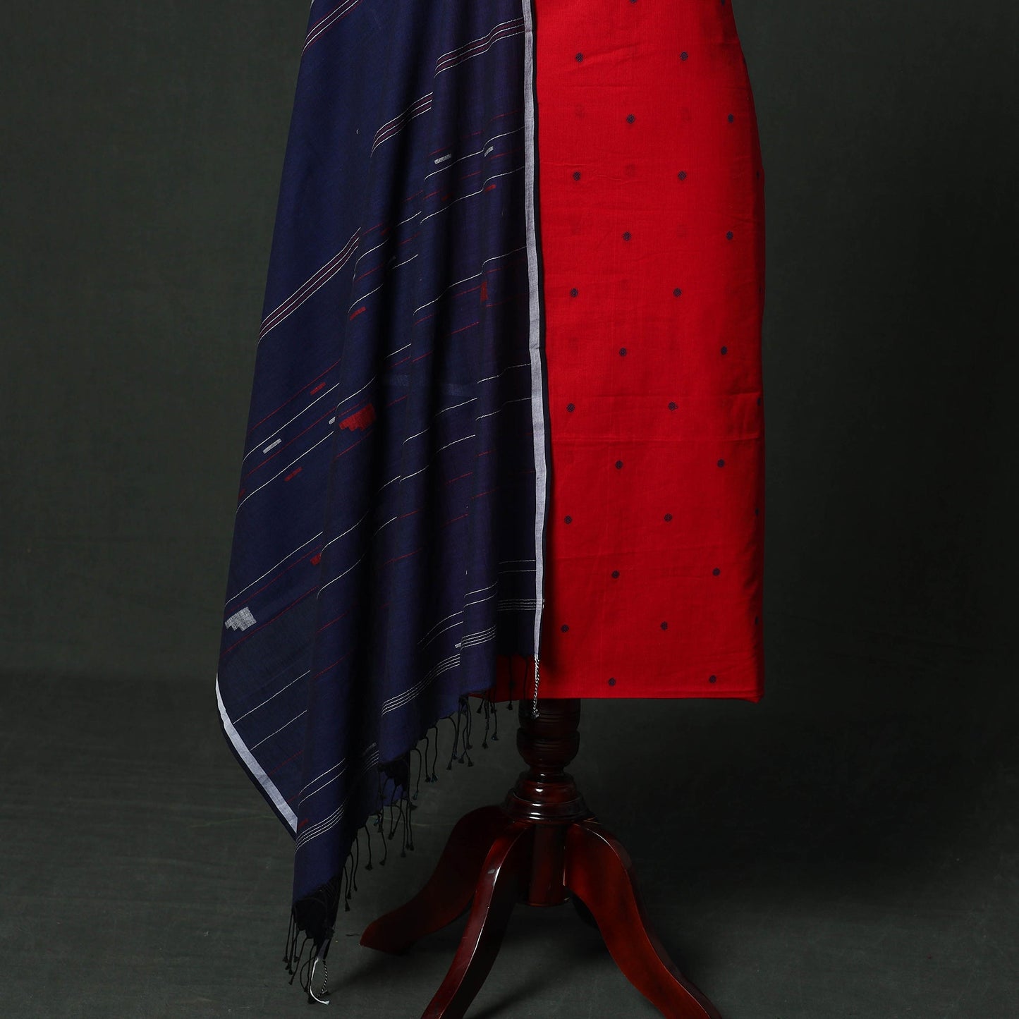Jacquard cotton 2pc unstitched dress material