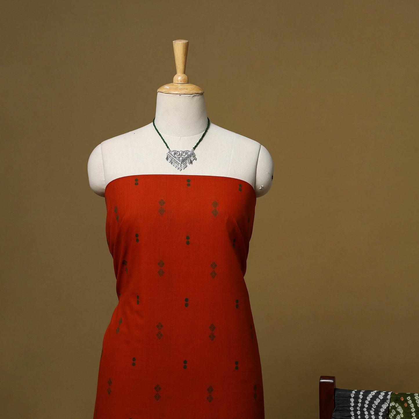 Jacquard cotton 2pc unstitched dress material