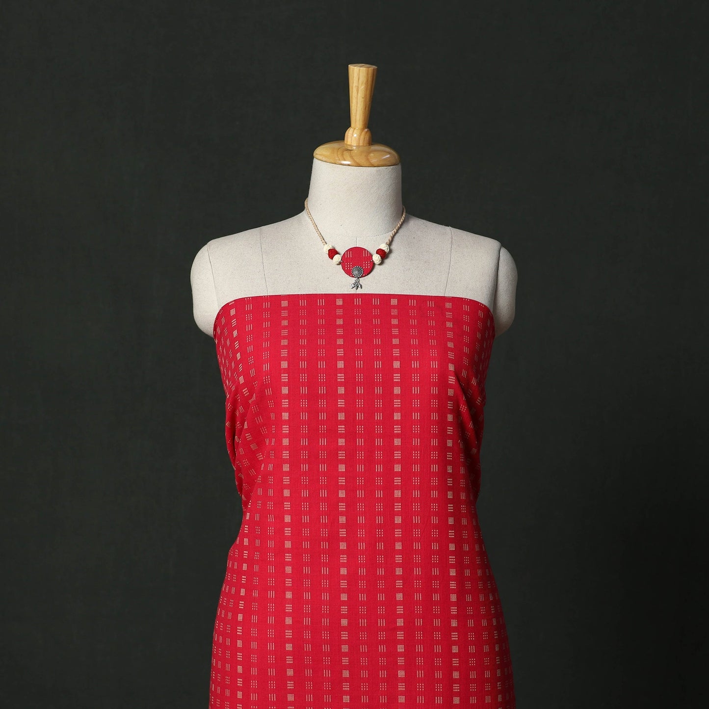 Jacquard cotton 2pc unstitched dress material