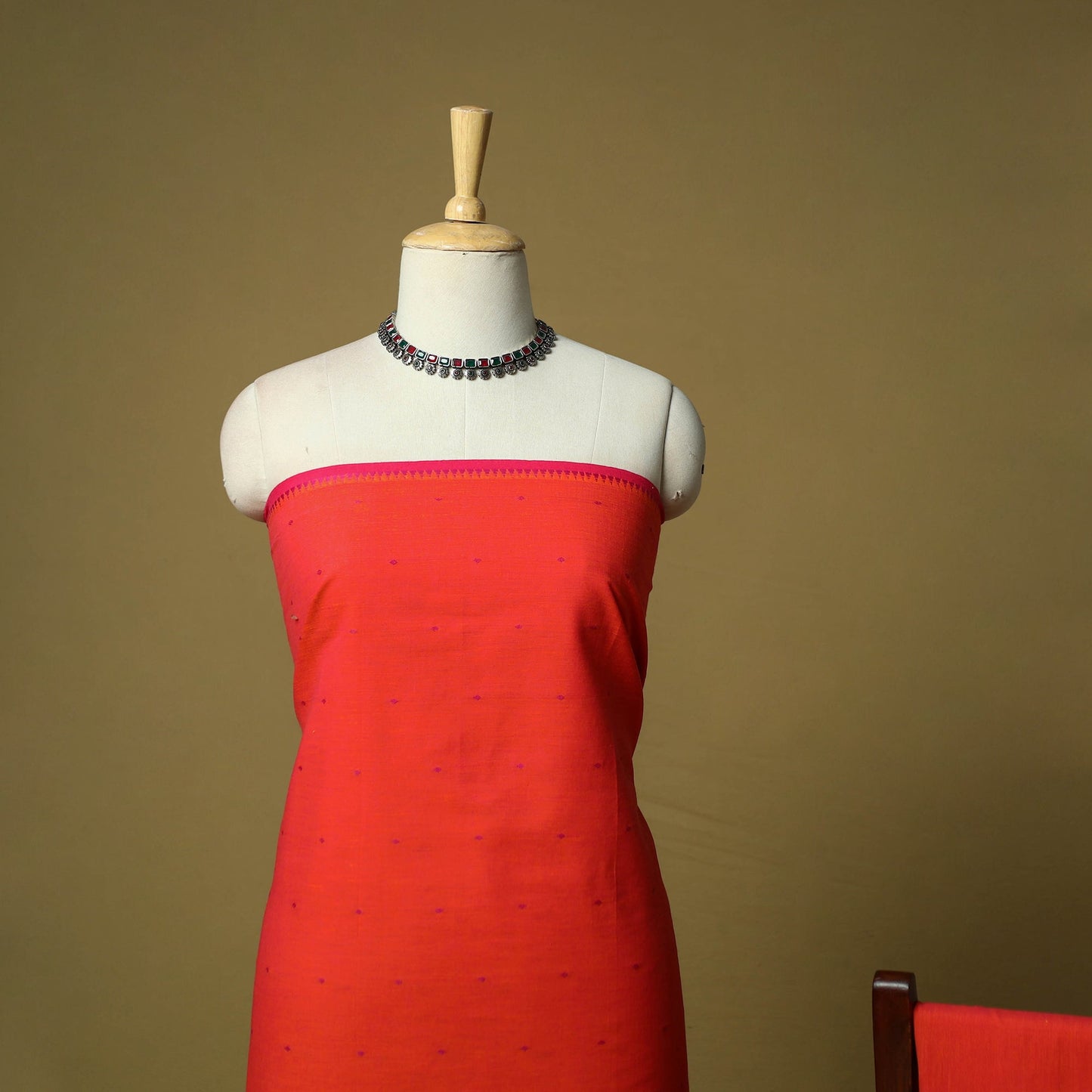 Jacquard cotton 3pc unstitched dress material 24