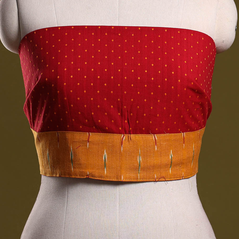 Jacquard cotton blouse piece 49 - handcrafted