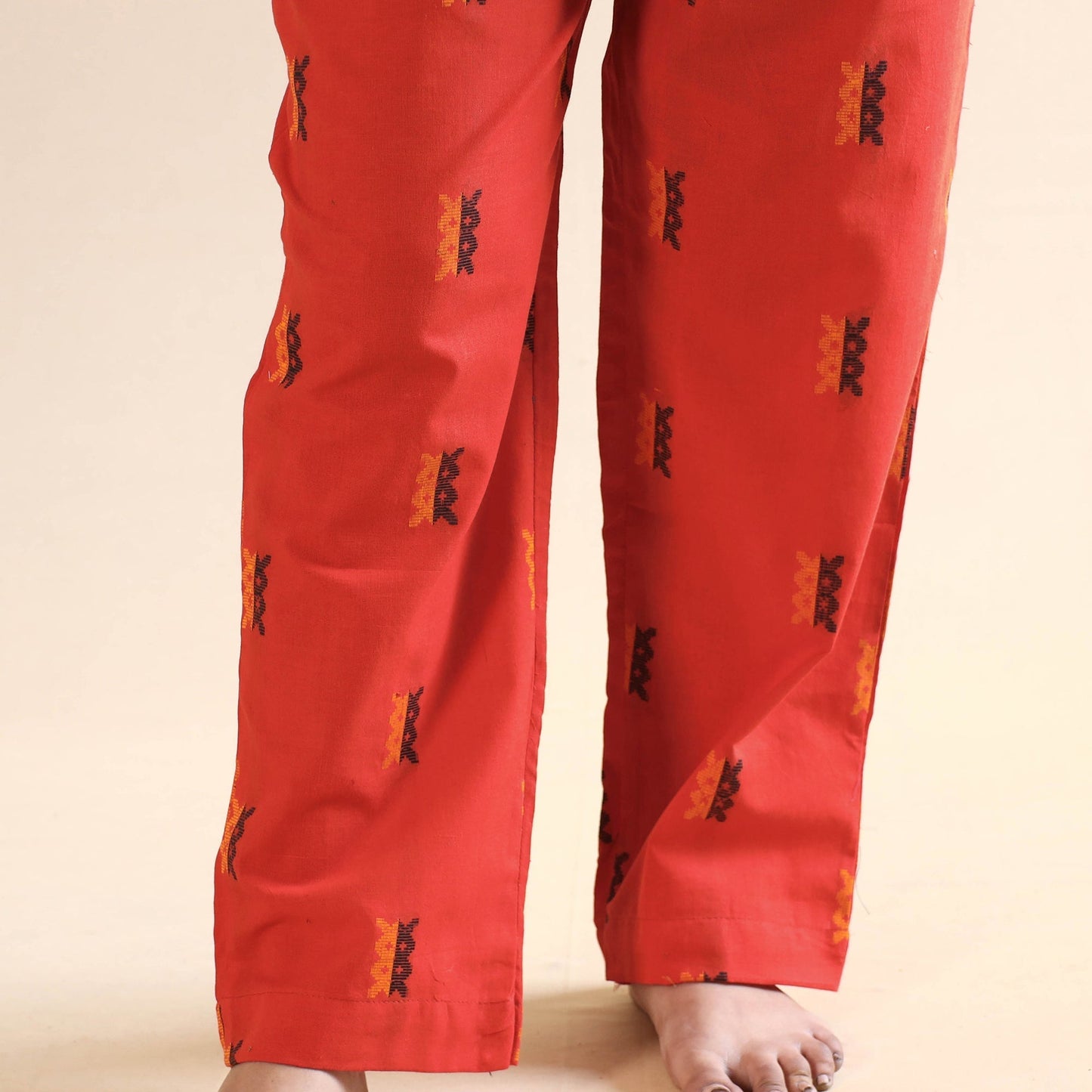 Buy Jacquard Cotton Top & Pyjama Night Suit Set Online at iTokri.com