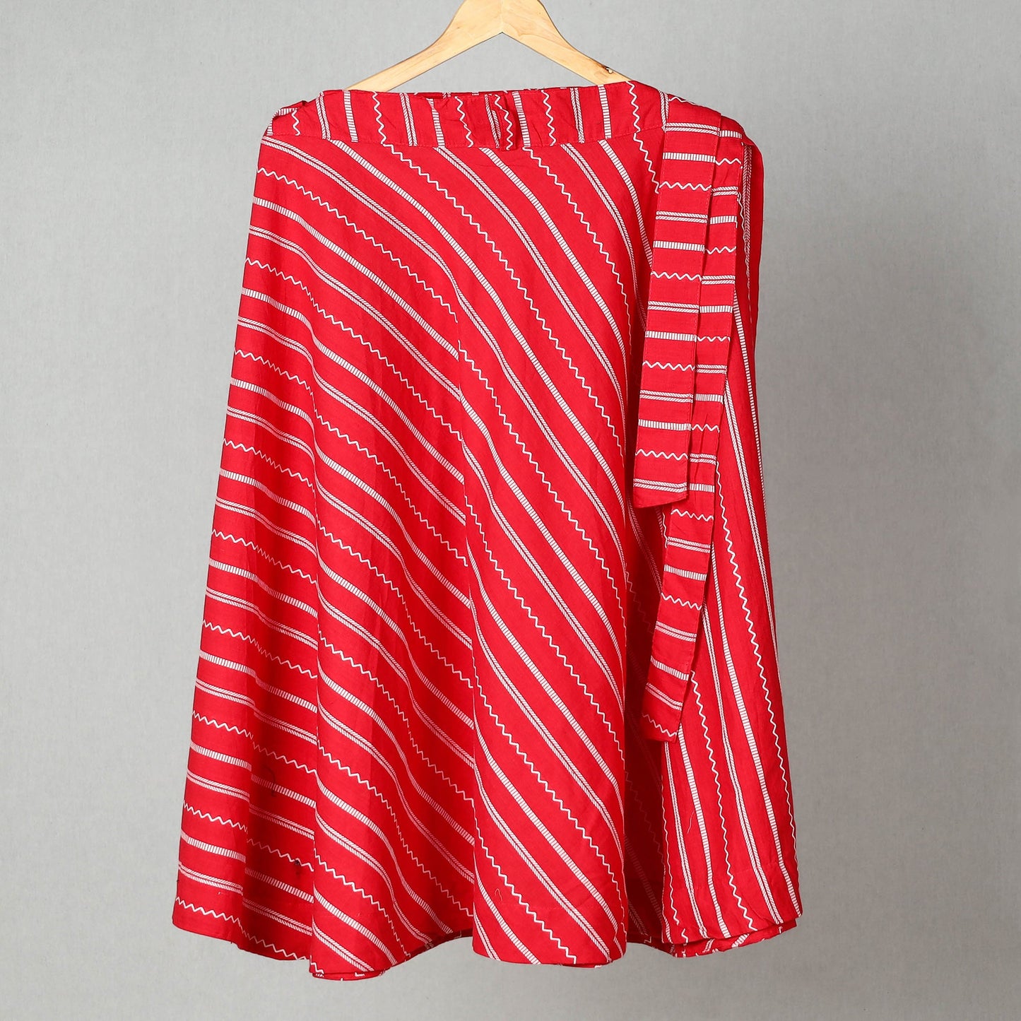 Red Elegant Jacquard Skirt for Women
