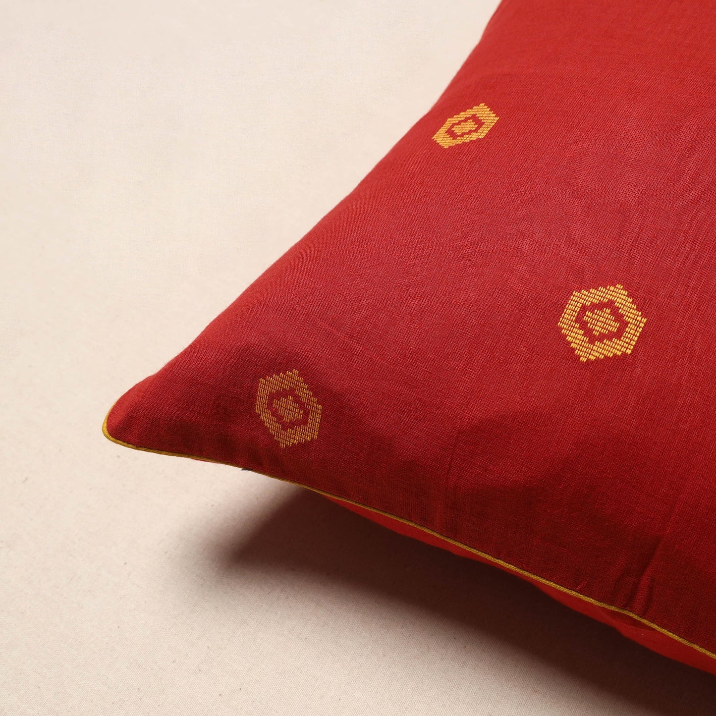 Jacquard weave cotton cushion cover 54 - handcrafted