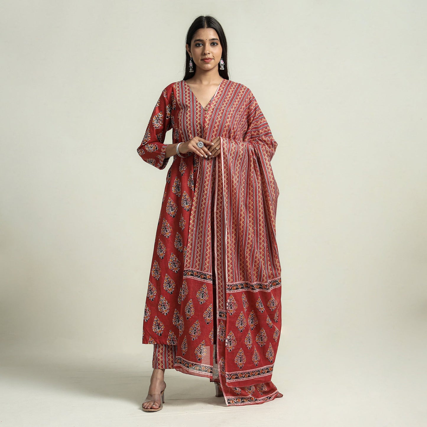 Jaipur Print Kurta Set