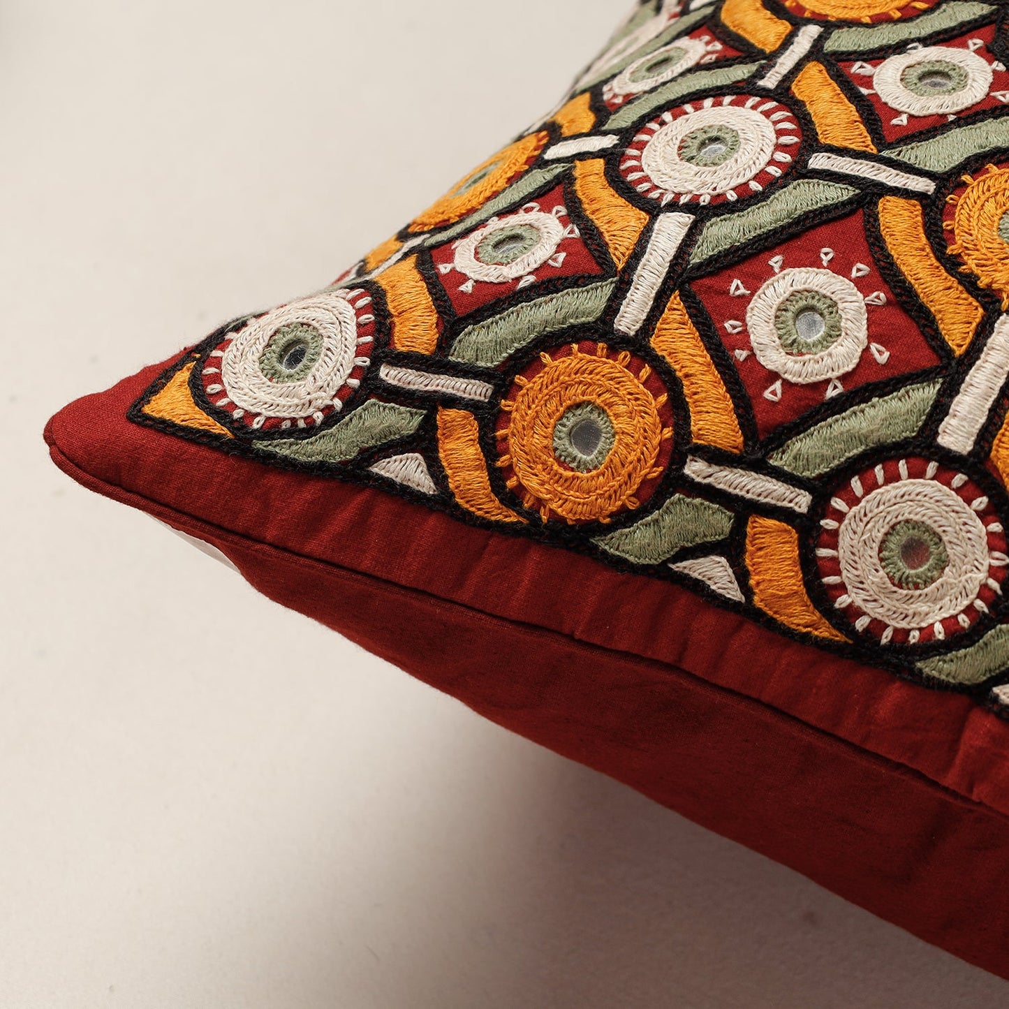 Embroidery Cotton Cushion Cover