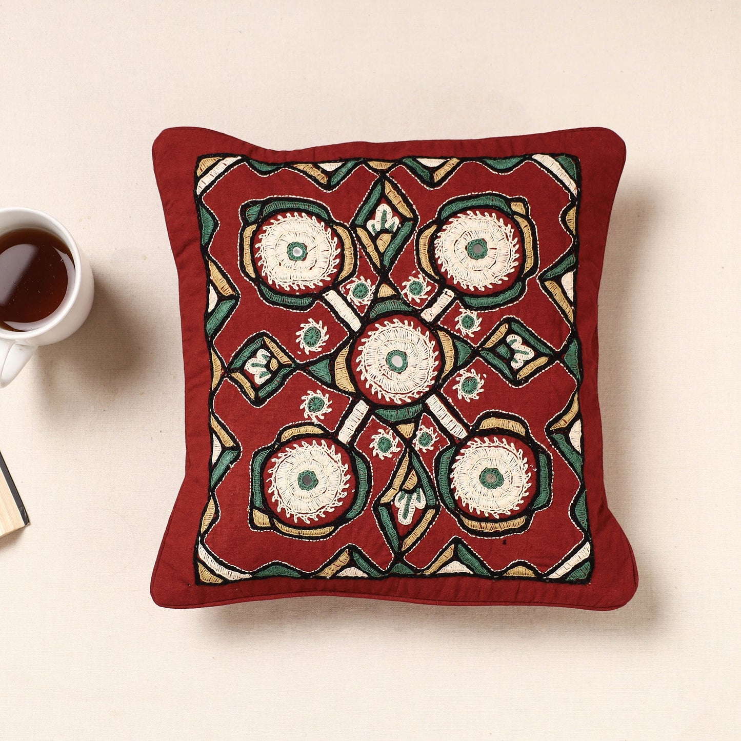 Pakko Embroidery Cushion Cover