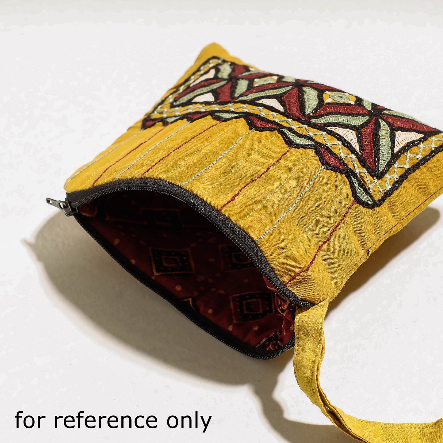 Kala Raksha Rabari Hand Embroidery Cosmetic Pouch