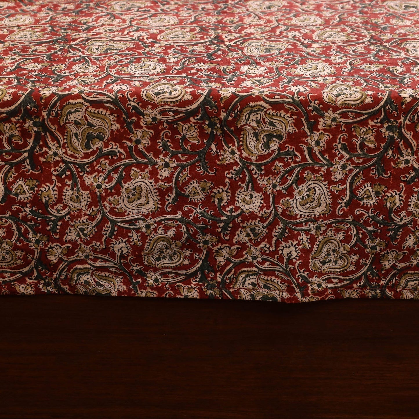 Kalamkari patchwork cotton bedsheet set 31 - handcrafted