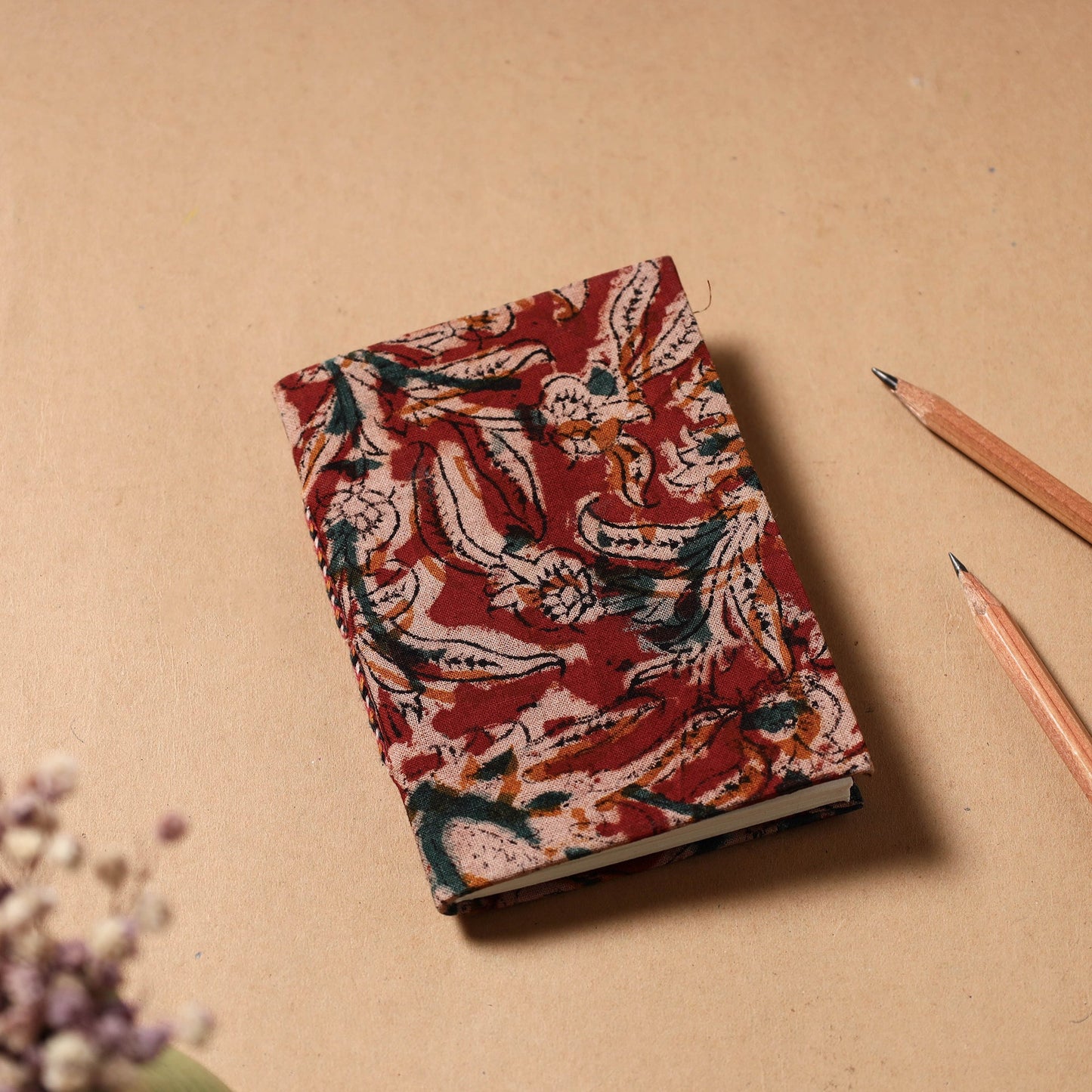 Kalamkari Fabric Cover Handmade Paper Notebook