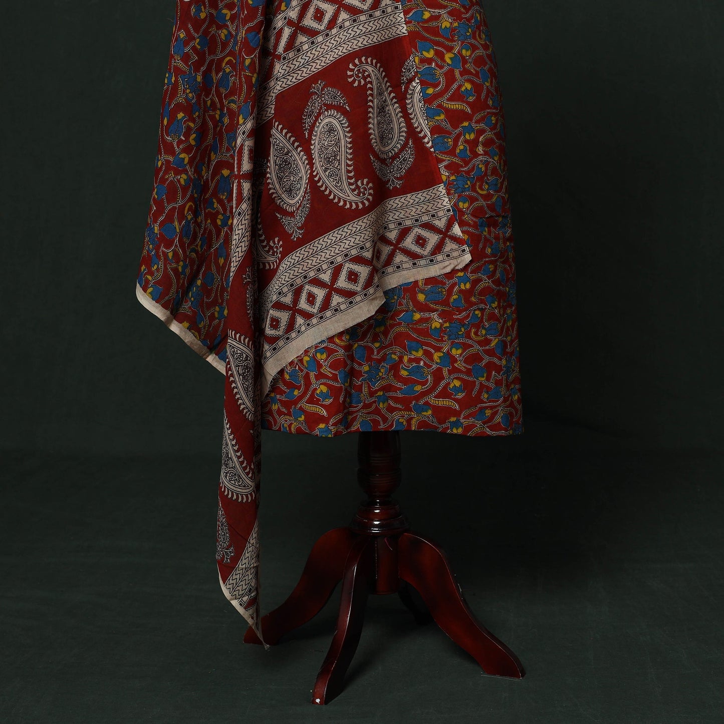 Kalamkari printed cotton 2pc unstitched dress material 23