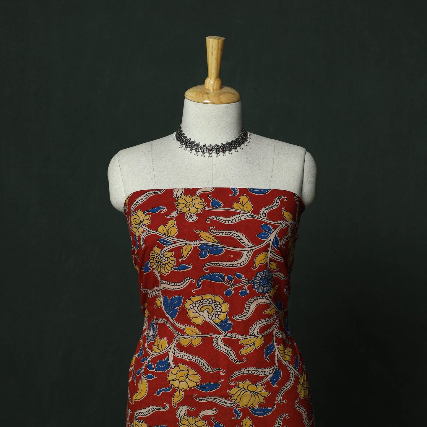 Kalamkari printed cotton 2pc unstitched dress material 25