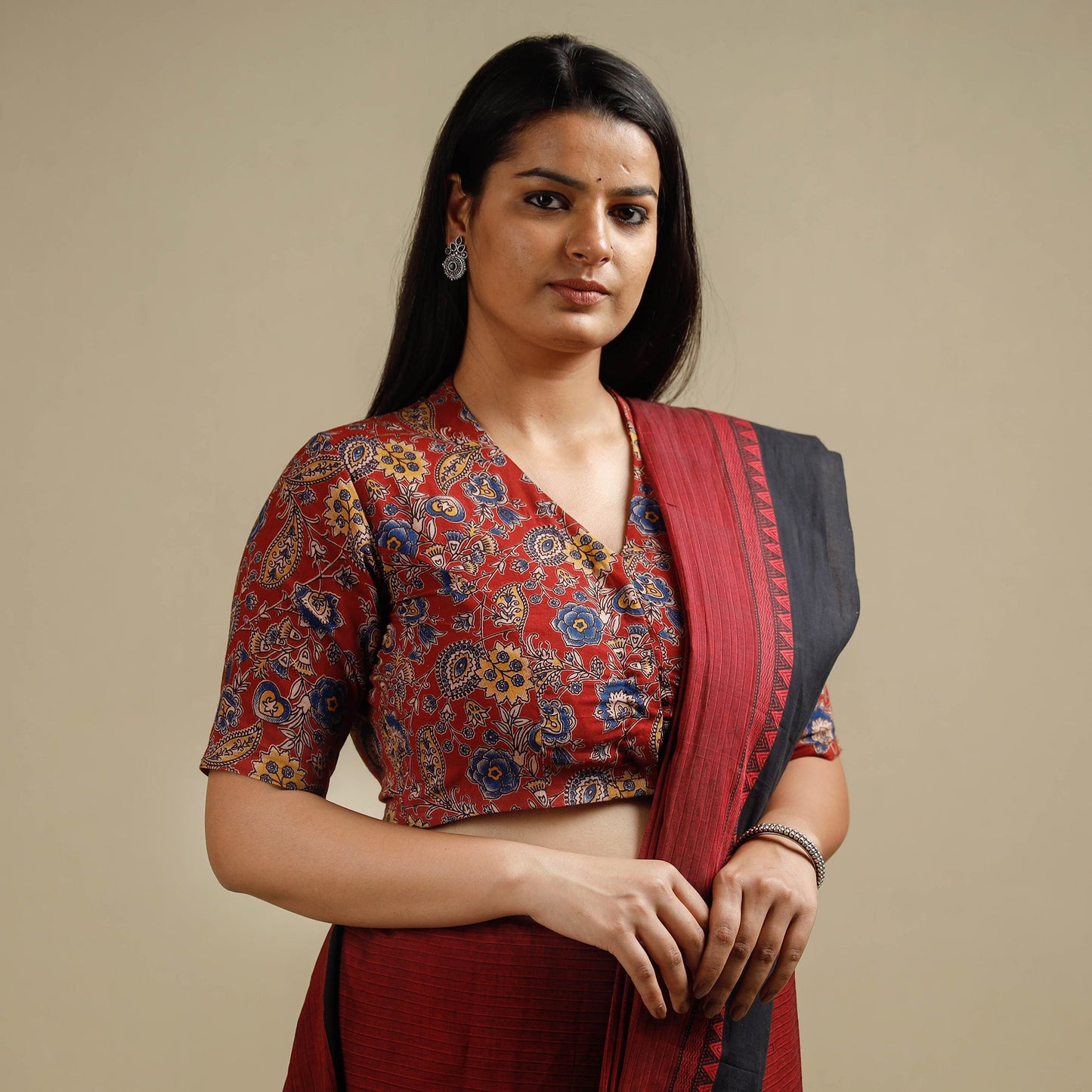 Kalamkari Stitched Blouse