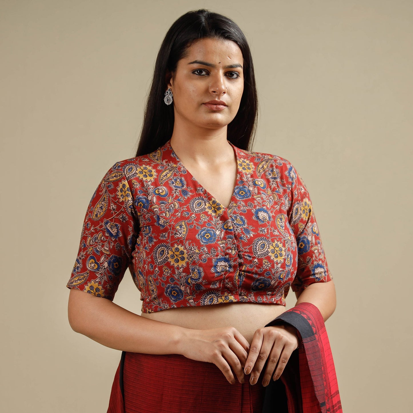 Kalamkari Stitched Blouse