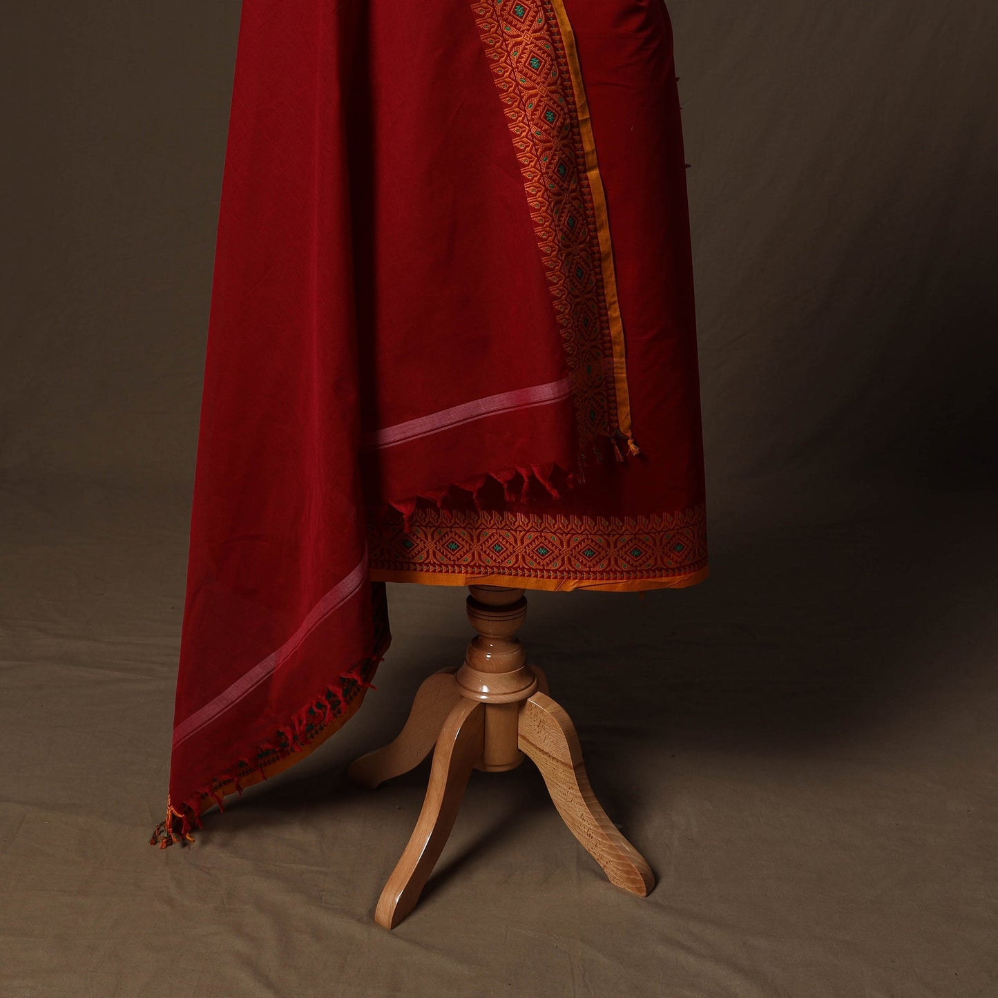 Kandangi chettinad cotton 2pc unstitched dress material 31