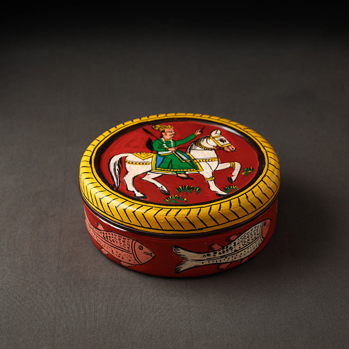 Kavad Handpainted Stainless Steel Chapati Box