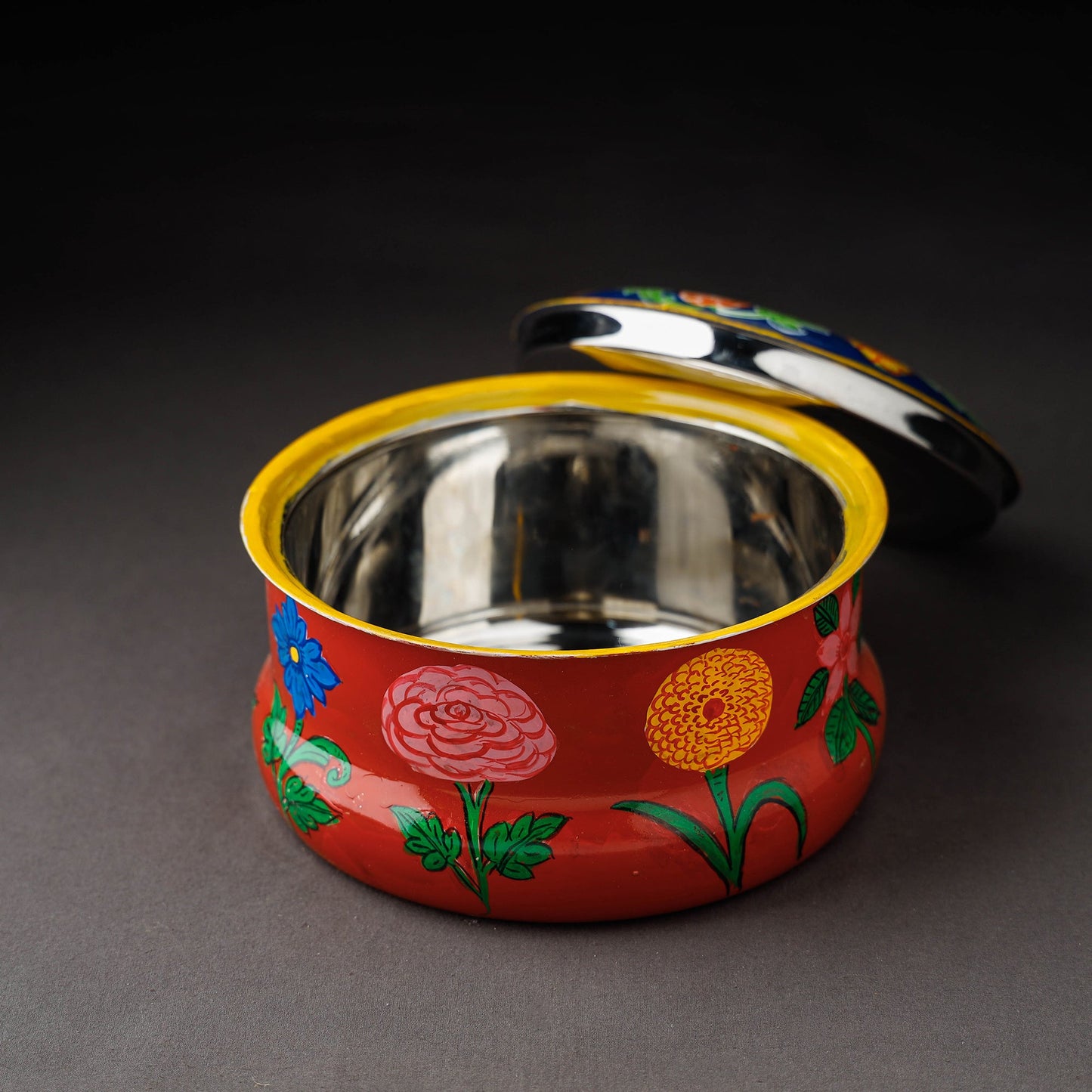 Kavad Handpainted Stainless Steel Casserole